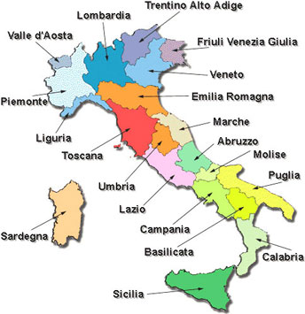 Административное деление италии карта сан ремо италия
